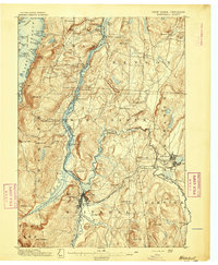 preview thumbnail of historical topo map of Washington County, NY in 1895