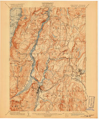 Download a high-resolution, GPS-compatible USGS topo map for Whitehall, NY (1918 edition)