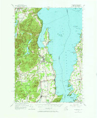 preview thumbnail of historical topo map of Essex County, NY in 1956