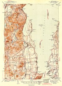 preview thumbnail of historical topo map of Essex County, NY in 1943