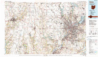 preview thumbnail of historical topo map of Dayton, OH in 1986