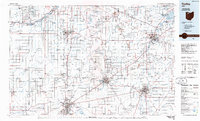 preview thumbnail of historical topo map of Findlay, OH in 1986