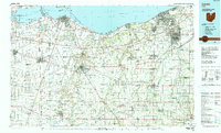 preview thumbnail of historical topo map of Lorain, OH in 1986