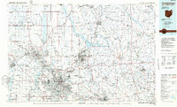 preview thumbnail of historical topo map of Youngstown, OH in 1986