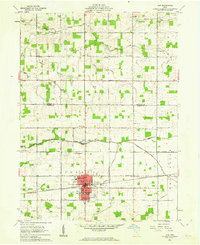 1961 Map of Ada, 1962 Print