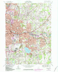 Download a high-resolution, GPS-compatible USGS topo map for Akron East, OH (1984 edition)