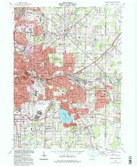 Download a high-resolution, GPS-compatible USGS topo map for Akron East, OH (1997 edition)