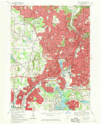 Download a high-resolution, GPS-compatible USGS topo map for Akron West, OH (1970 edition)