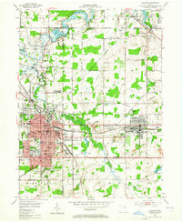 preview thumbnail of historical topo map of Alliance, OH in 1952