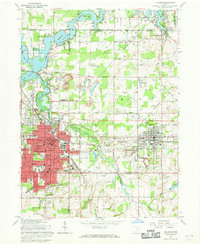 preview thumbnail of historical topo map of Alliance, OH in 1966