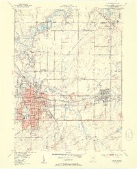 1952 Map of Alliance, 1954 Print