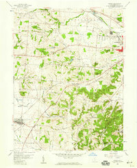 1958 Map of Amanda, OH, 1959 Print