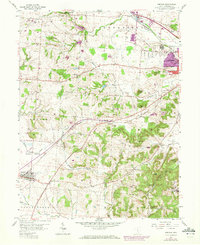 1958 Map of Amanda, OH, 1972 Print
