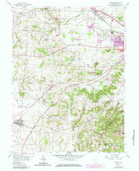 1958 Map of Amanda, OH, 1985 Print
