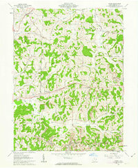 preview thumbnail of historical topo map of Guernsey County, OH in 1962