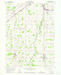 1960 Map of Arlington, OH, 1973 Print