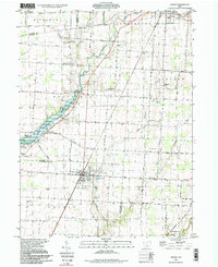 Download a high-resolution, GPS-compatible USGS topo map for Ashley, OH (1999 edition)