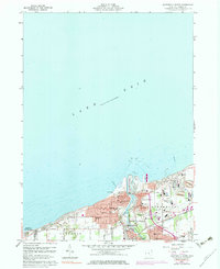 1960 Map of Ashtabula, OH, 1983 Print