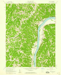 1958 Map of Athalia, OH, 1959 Print