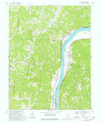 1968 Map of Athalia, OH, 1977 Print