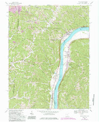 preview thumbnail of historical topo map of Athalia, OH in 1968