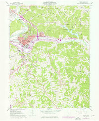 Download a high-resolution, GPS-compatible USGS topo map for Athens, OH (1976 edition)