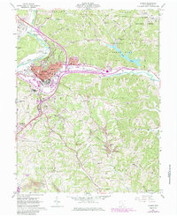Download a high-resolution, GPS-compatible USGS topo map for Athens, OH (1985 edition)