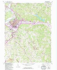Download a high-resolution, GPS-compatible USGS topo map for Athens, OH (1995 edition)