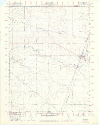 1960 Map of Attica, 1973 Print