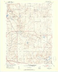 1953 Map of Aurora, 1954 Print