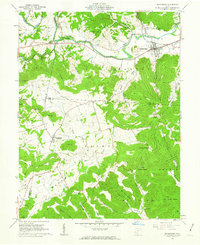 preview thumbnail of historical topo map of Pike County, OH in 1961