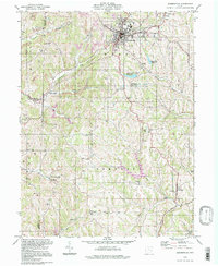 Download a high-resolution, GPS-compatible USGS topo map for Barnesville, OH (1998 edition)