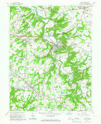 1965 Map of Batavia, OH, 1967 Print