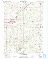 Download a high-resolution, GPS-compatible USGS topo map for Beaverdam, OH (1992 edition)
