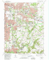 Download a high-resolution, GPS-compatible USGS topo map for Bellbrook, OH (1992 edition)
