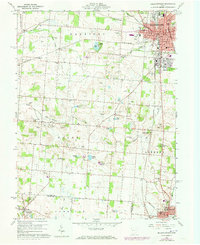 preview thumbnail of historical topo map of Bellefontaine, OH in 1960