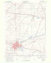 1969 Map of Bellevue, 1971 Print