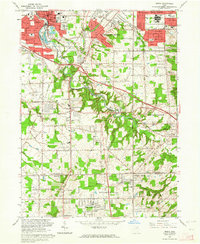 preview thumbnail of historical topo map of Berea, OH in 1963