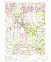 preview thumbnail of historical topo map of Berea, OH in 1963