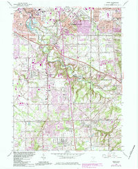 Download a high-resolution, GPS-compatible USGS topo map for Berea, OH (1984 edition)