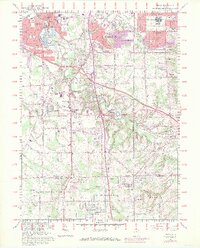1963 Map of Berea, 1971 Print