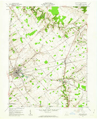 preview thumbnail of historical topo map of Blanchester, OH in 1961