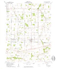 1960 Map of Bloomdale, 1961 Print