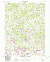 preview thumbnail of historical topo map of Guernsey County, OH in 1962