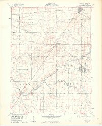 1960 Map of Bloomville, 1961 Print
