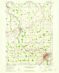 Download a high-resolution, GPS-compatible USGS topo map for Bluffton, OH (1961 edition)