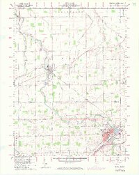1960 Map of Bluffton, 1973 Print