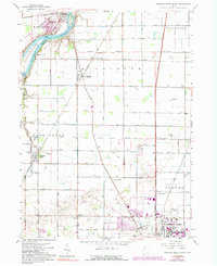 preview thumbnail of historical topo map of Wood County, OH in 1958