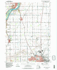 preview thumbnail of historical topo map of Wood County, OH in 1994