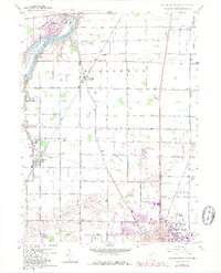 1958 Map of Bowling Green North, 1980 Print